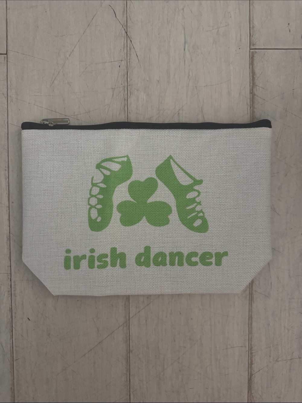 Irish Dancer Cosmetic Pouch - Green Print